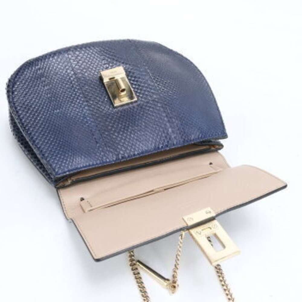 Chloe Drew python leather gold chain Shoulder Bag… - image 12